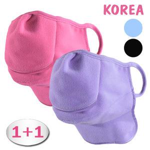 겨울마스크 1 ＋ 1 안면 목커버 방한마스크 기모 방한대c24