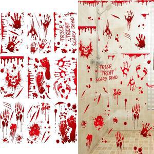 [파티공구]할로윈 윈도우 피흘림9장 데코 소품 파티장식 스티커 귀신의집