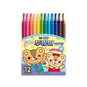 색연필12색세트 10개 지구화학 투명이