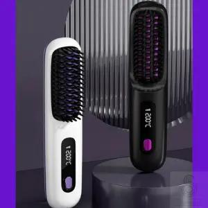 무선 헤어 고데기 빗 무선 매직기 여행용 충전식 고데기 휴대용 고대기