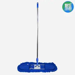 [월드크린] 극세사 리스킹 걸레 60cm 블루 1p+나사형 홀더+리스킹판+스텐봉
