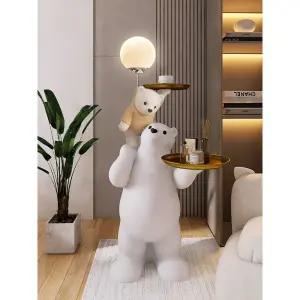 곰돌이 사이드 테이블 간이 카페 장식 사이드테이블 트레이