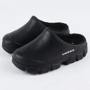 [엄브로] 엄브로 토피 코지 퍼 뮬 UP423EMUO2 BLK