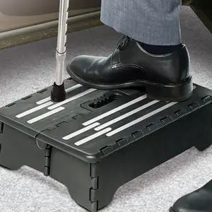 보조 접이식 발 받침대 조절 휴대용 발판 높이 노인