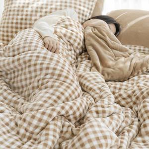 [코튼베딩] 강추위대비 부드럽고 따뜻한 극세사 차렵이불세트 겨울 침구