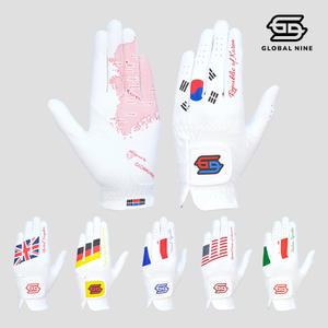 논슬립 손바닥 실리콘 국기골프장갑 합피 남성 여성 왼손 양손 글로벌나인