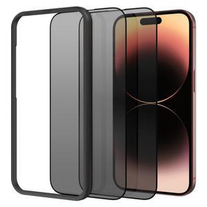 모란카노 아이폰 15 프로 맥스 플러스 사생활 프라이버시 보호필름 풀커버 액정강화유리 2매