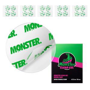 몬스터 초강력 원형 스티커형 양면테이프 그립 톡 클리어겔 20개 1세트