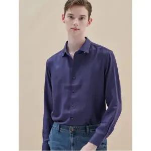 [Prestige] 울 하운드투스 체크 셔츠  네이비 (GA4864P01R)