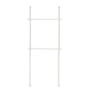퀸마루 천장 기둥식 옷걸이 행거 25파이 2단 화이트