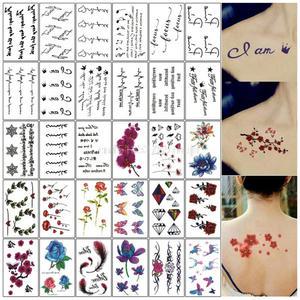 패션 타투 스티커 세트 워터파크 클럽룩 문신 판박이