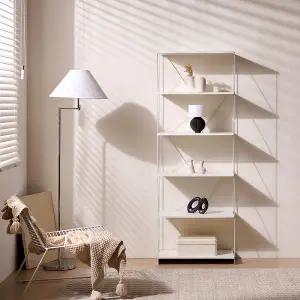 [필웰]E0자재 ST2078 스틸프레임 책장 선반장 6단600-DVX