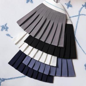 베이직 주름 밴딩 미니 스커트 여성 캐주얼 데일리룩