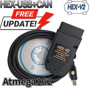 2024 최신 VCDS 24.7 VAG 스캐너 도구 케이블 Obd2 진단 다국어 HEX V2 Wesheu VCDS VAG COM For Audi SKOD