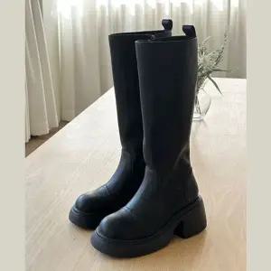 [하프클럽/]홀릭 HSM001 여자 롱부츠 천연소가죽 겨울 고급 부츠