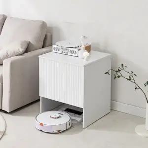 [히트가구] B6271 템바보드 로봇청소기 수납장 1color (착불)