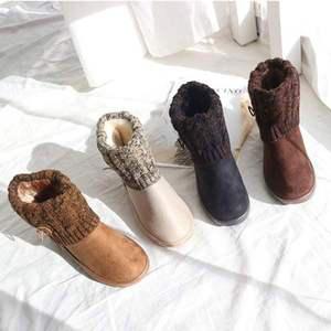 여성털구두 쿨샵 빅사이즈 여성 털부츠 니트 털부츠 겨울 방한