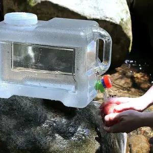 (옵션:18리터)수도꼭지 물통 18L 22L 캠핑 생수통 부품 포함 대형 벨브 야외 캠핑용