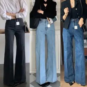 소울레직기데님 가을신상 3컬러 롱한기장 레직기 하이웨스트 세미와이드