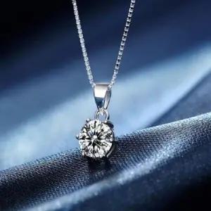 [윙윙쇼핑]925 도금 실버 큐빅 목걸이 체인 여성 선물 발렌타인 데이 크리스마스 이벤트