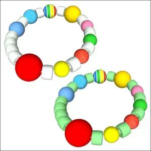 태양계 행성 팔찌만들기 자외선 야광 비즈 구슬 악세서리 DIY 공예 (10인용 1세트)