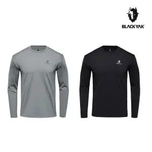 [블랙야크]남성 크루핏 기모 라운드티 베이직한 디자인 남성용 기모 라운드티셔츠 1BYTSW4012