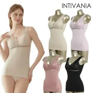 [방송히트]인티베니아 025 빅사이즈 코튼 레이온 혼방 브라탑 쉐이퍼 란쥬 4종