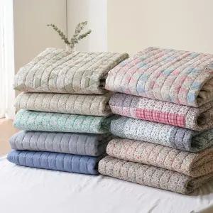 아르떼베딩 순면 누빔 워싱 사계절 거실 매트 바닥 카펫트 패드 포레 그린 대형 특대형