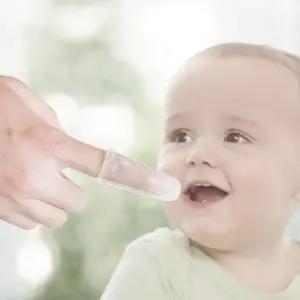 실리콘 영유아 손가락 칫솔 키즈 1세 2세 구강청결 아기 용품 신생아 조카선물 귀여운