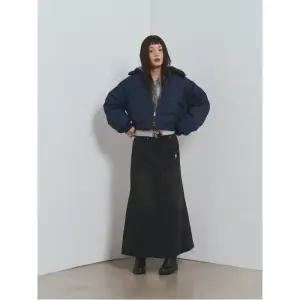 데님 머메이드 스커트  블랙 (165Y27CPD5)