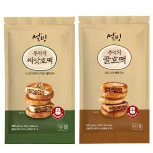 설빙 추억의 꿀호떡 450g + 씨앗호떡 450g