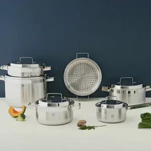 [쉐프앤쿡]PN풍년 위더스 리네IH 통3중 스테인레스 인덕션겸용 무연마제 스텐냄비