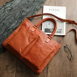 이태리 고급가죽 클래식 남자서류가방 데일리룩 남친선물 댄디스타일 브리프백