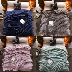 [오너클랜]밍크 극세사 담요 특대형 킹사이즈 바이올렛(200x230)