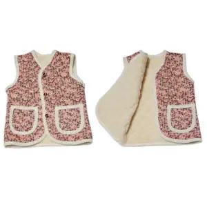 김장조끼 꽃무늬 시골 패딩 누빔 할머니 깔깔이 어린이 아동복 촌캉스 겨울 방한용품