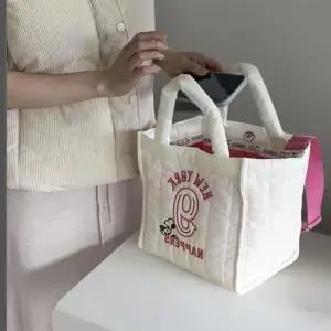 KHB410F여성용 미니 퀼팅 도트 가방 캐릭터 자수 디자인