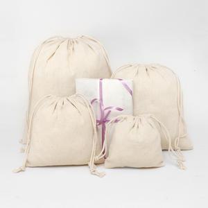 광목 면 리넨 무지 조리개 파우치 8종