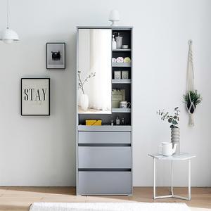 원스홈 클로이 600 전신거울 서랍형 화장대, 수납거울