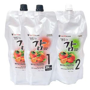 젤존 감 트리트먼트 칼라크림 염색약 1제500g+2제500g/새치커버 염모제