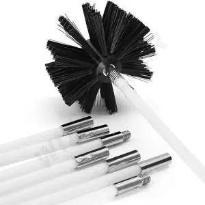 연통 굴뚝 화목난로 파이프 긴청소솔 전동드릴브러쉬 흡입기 연통솔 드릴장착 환풍기청소 롱 벽난로 환풍구