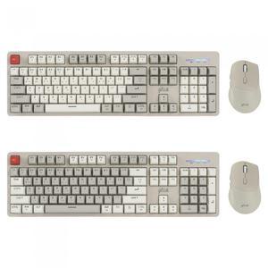 지클릭커 레트로 M 레드 SPRK104 RGB 무선 키보드 무소음 마우스 세트 (RB1)