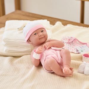 베렝구어 라뉴본 아기놀이 신생아 세트 핑크 여자아이 36cm 고무바디