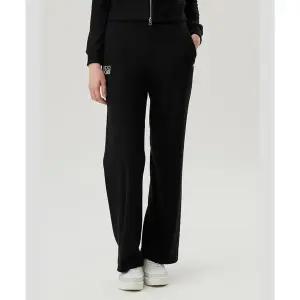 [르꼬끄](강남점)[이월][50% OFF] 컴피니트 와이드 팬츠 BLK / QP322OFP91