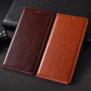 크레이지 호스 정품 가죽 케이스 Redmi Note 7 8 8T 9 9S 10 10S 11 12 13 14 15 Pro + Plus 폰 지갑 커버