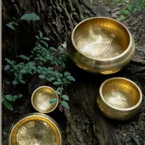 궁극의 티벳 명상종 싱잉볼 네팔 좌종 요가 명상 릴렉스 지름 8.5cm 나무 망치 쿠션