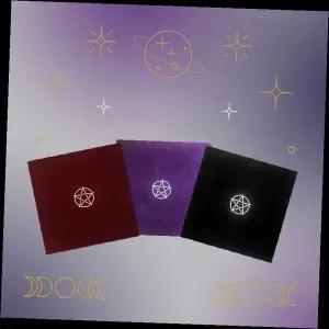 타로카드 보관함 벨벳 파우치 점술 리딩 소품 스프레드 천 신비 도구 세트