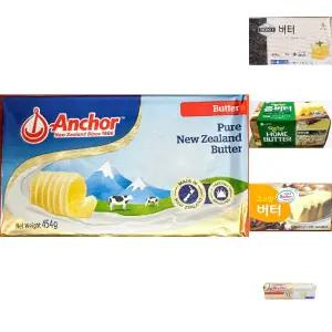 앵커 무염버터 454g/무염/버터/앵커버터/앵커무염버터/무가염버터/우유/우유버터/앵커버터무염/덩어리