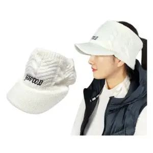고운골프 꽈배기 니트 방한모자 겨울니트썬캡