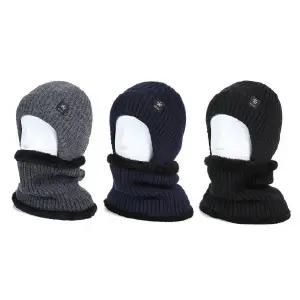 국내 니트비니 넥워머 세트 니트비니+넥워머 여성 남성 겨울모자 바라클라바 항암모자 스키모자 롱비니