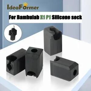 고온 내마모성 실리콘 양말 밤부 랩 X1 X1C P1P P1S 핫엔드 압출기 밤부 블랙 실리콘 슬리브